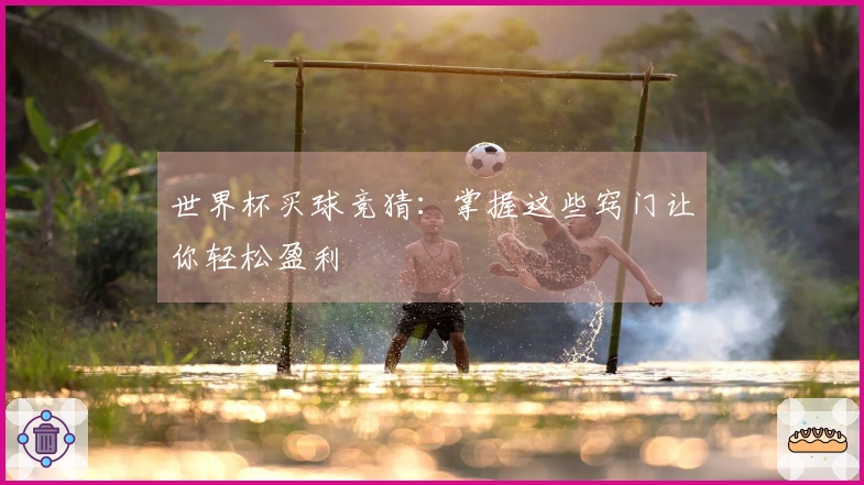 世界杯买球竞猜：掌握这些窍门让你轻松盈利