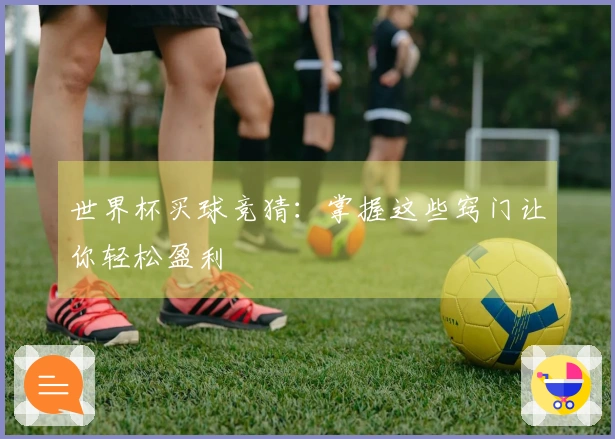 世界杯买球竞猜：掌握这些窍门让你轻松盈利